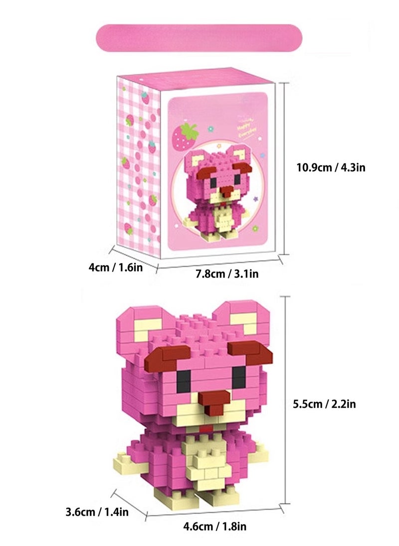 LOOPITYS 172PCSLittle Bear Building Blocks, Tiny Particle Building Blocks, Children's Assembly Puzzle Toys, Children's Day Gifts Cartoon Toy Model Diy Toys  - Image 2