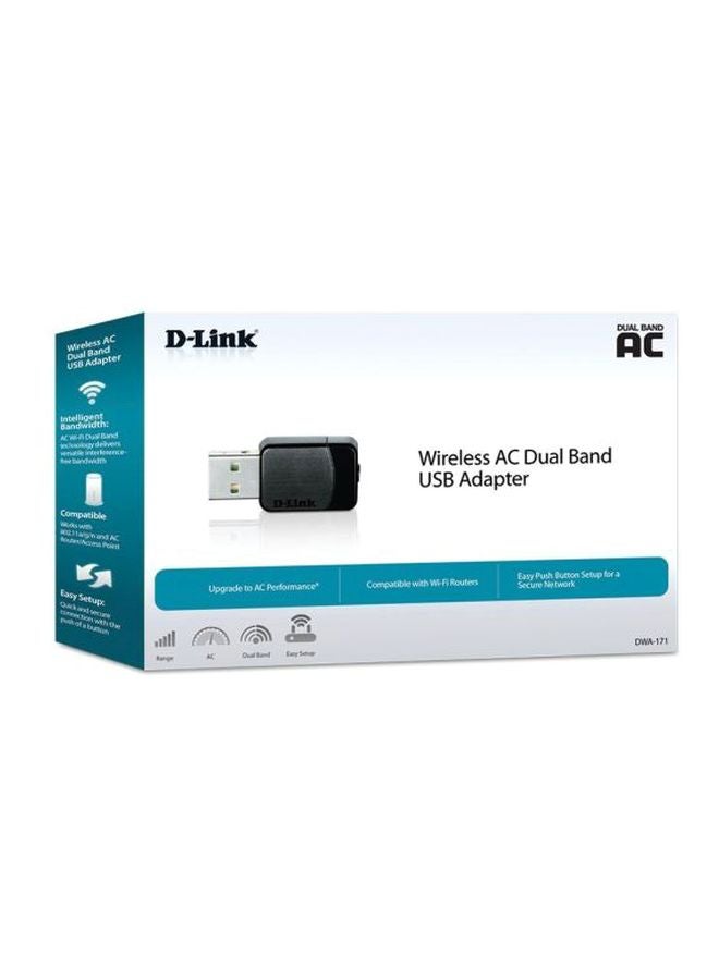 D-Link Wireless AC Dual Band USB Adapter 580 Mbps Black/Silver - Image 3