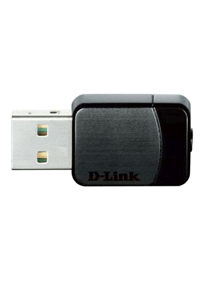 D-Link Wireless AC Dual Band USB Adapter 580 Mbps Black/Silver - Image 1