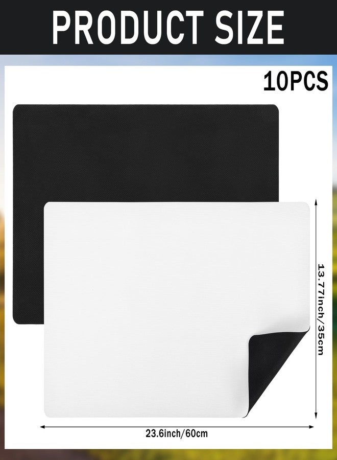 AIHSUMC 10 Pcs Sublimation Blanks Playmat 14" x 24", Smooth Rubber Game Play Mat for Custom Printing, Trading Card Games, Board Games & Mouse Pad – Ideal for Home & Game Room - Image 2