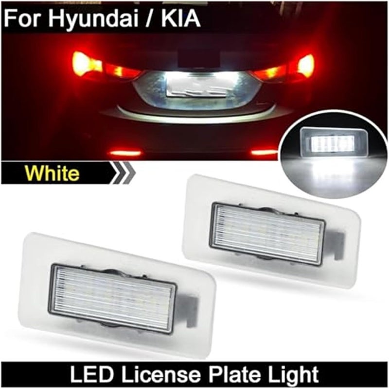 Wivplex 2Pcs White License Plate Light for Hyundai and Kia - Image 2
