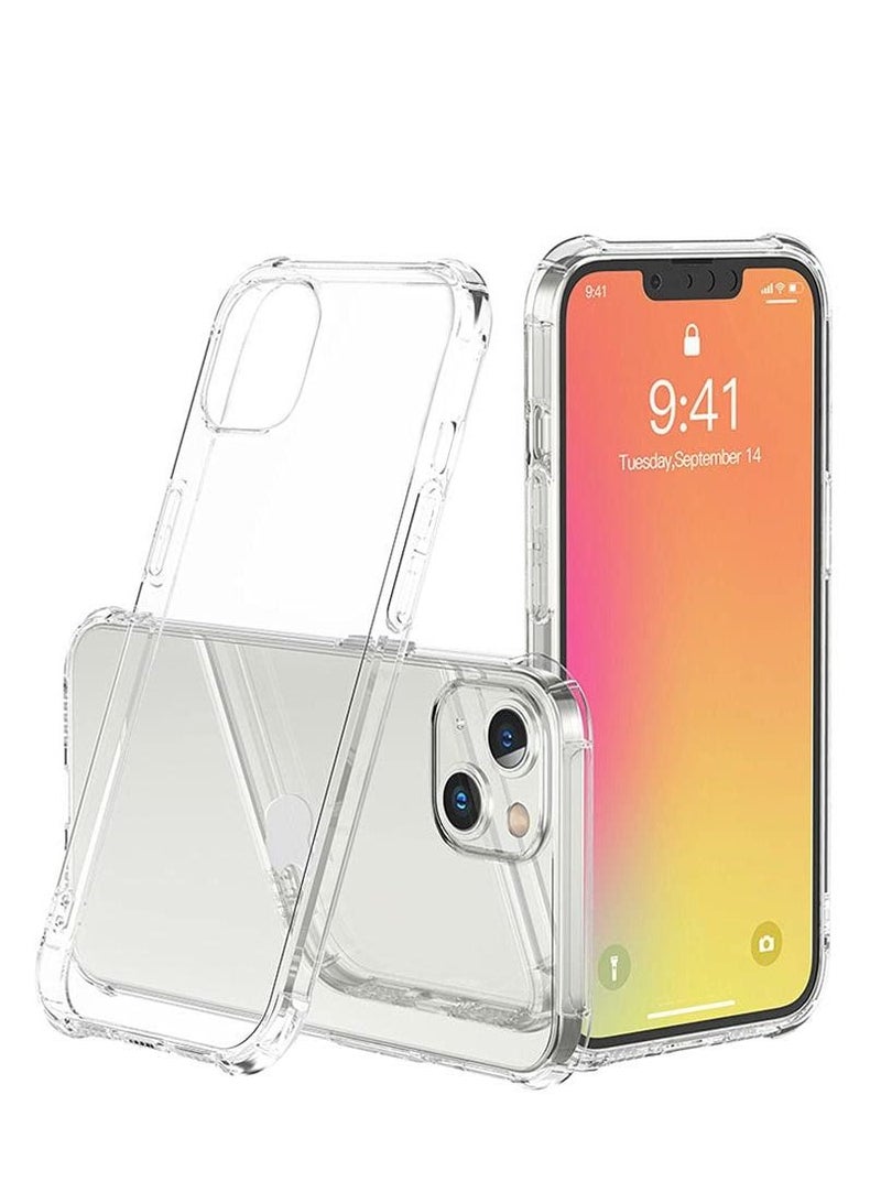 Houmt iPhone 14 Case Clear Transparent Soft Flexible Bumper TPU Anti Scratch Shockproof Protective Phone Cover for iPhone 14 6.1 Inch - Image 1