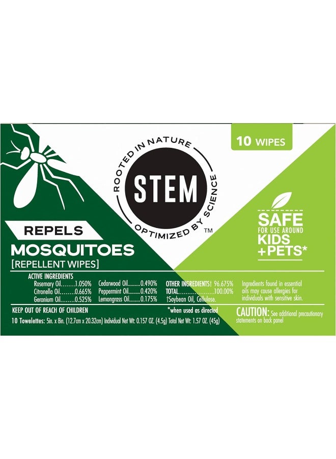STEM STEM for Mosquitoes: DEET Free Wipes with Botanical Extracts - Image 1