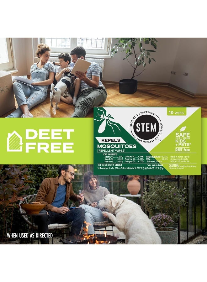 STEM STEM for Mosquitoes: DEET Free Wipes with Botanical Extracts - Image 5