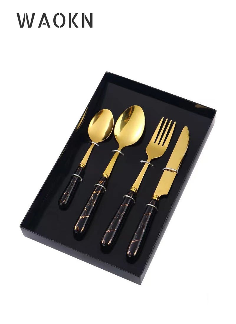 New Gold Stainless Steel Tableware Set - pzsku/Z8BA7E7C6AE8CB141CEE4Z/45/_/1695696043/07570f5a-6909-43b8-952f-a32e36edae7d