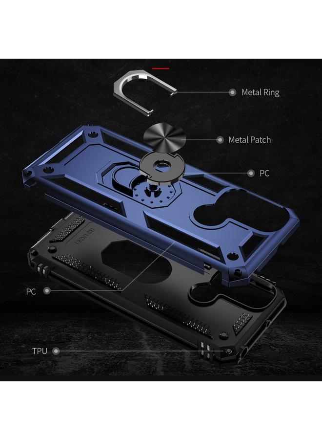 اس-توب جراب لهاتف Motorola Moto G31 / G41 جراب هاتف مقاوم للصدمات من مادة TPU + PC مع حامل - Image 4