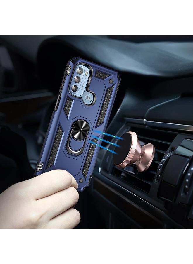 اس-توب جراب لهاتف Motorola Moto G31 / G41 جراب هاتف مقاوم للصدمات من مادة TPU + PC مع حامل - Image 5