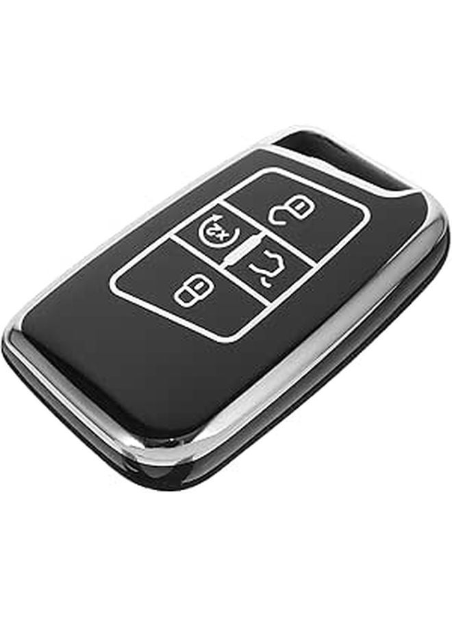 5 Button Black TPU Car Key Fob Cover Case Protective Shell Holder Automotive Accessories - Image 1