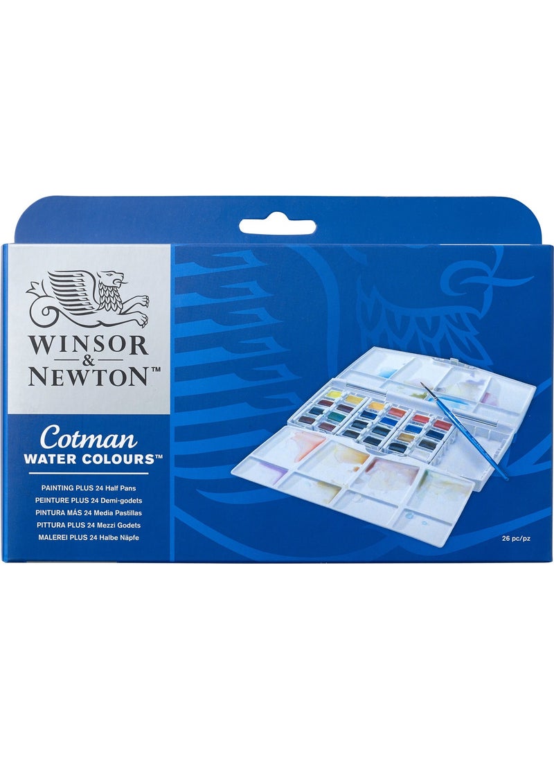 Winsor Newton - Cotman Watercolor Plus Painting Set (With Tablet) - Image 1