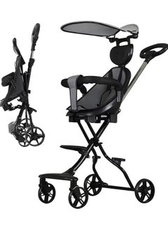 Lightweight Travel Stroller, Kids Travel Stroller, Autofold Baby Stroller with Adjustable Multi-Position Seat and Awning