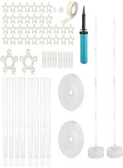 Party package Balloon Column Stand Kits Base and Pole with 4 Feet Height and 2lb Water Fillable Base for Birthday Party Wedding Event