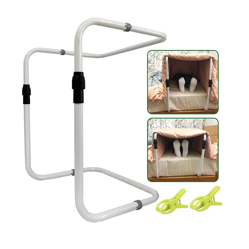 Zelen Blanket Lifter Tent Cradle Bed Sheet Lift Bar Support Medical Tent Adjustable Blanket Holder for Feet Ankle Surgery Recovery Arthritis Leg Cramps Gout Care