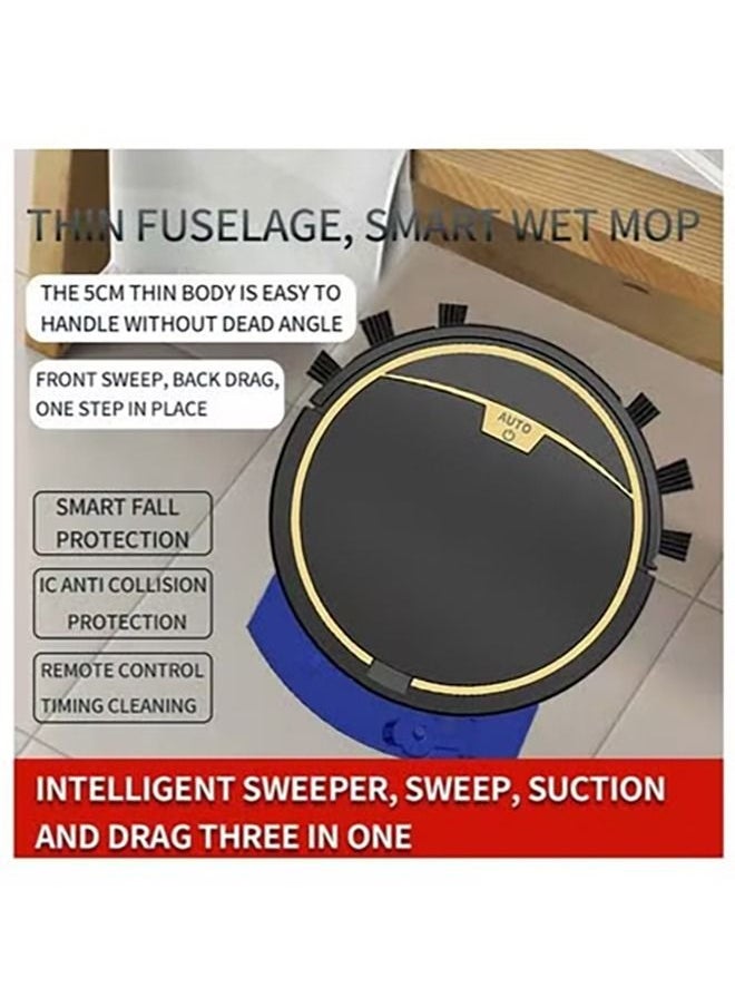 Arabest - Household Sweeping Robot, Intelligent Route Planning, Hexagonal Gyroscope Navigation, Cleaning and Wet Mopping, Multi-map Storage, Customized Cleaning Mode, Suitable for Wooden Floor/Tile Cleaning - Image 1