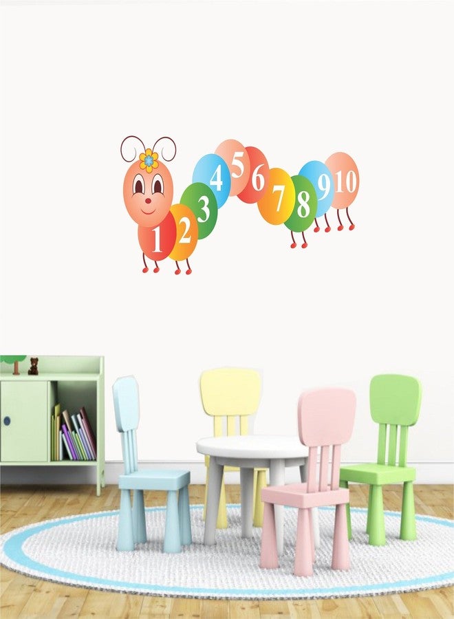 Asmi Collections Wall Stickers Cute Counting Caterpillar Number for Kids Education - Image 1