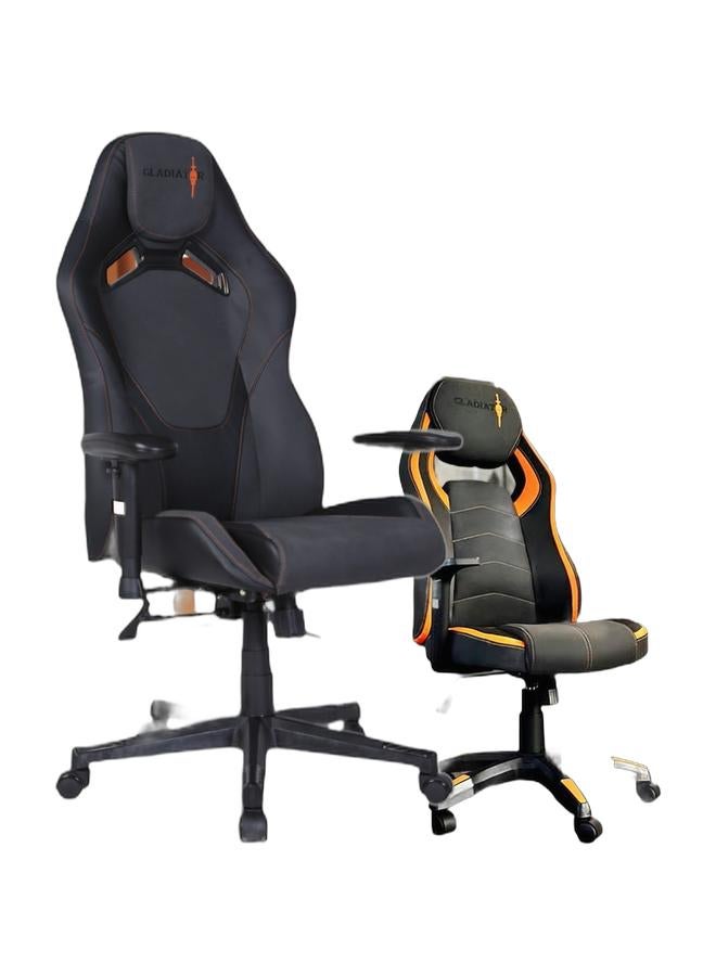 جلاديتور كرسي ألعاب متعدد الوظائف عالي الجودة مريح دوار قابل لتعديل الارتفاع كرسي مكتب جلدي بمسند ظهر مرتفع وظيفة الاستلقاء تصميم مريح دعم مريح للرقبة والقطن مسند ذراع مسند رأس كرسي كمبيوتر للمنزل والمكتب 73 × 127 سم & متعدد الوظائف عالي الجودة مريح دوار قابل لتعديل الارتفاع كرسي مكتب جلدي بمسند ظهر مرتفع تصميم مريح دعم مريح للرقبة والقطن مسند ذراع مسند رأس كرسي كمبيوتر للمنزل والمكتب 65.5 × 128.5 سم حزمة - Image 1