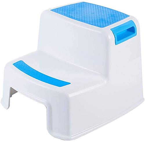 Prakal 2 Step Stool for Kids AntiSlip Sturdy Toddler Two Step Stool with Handles Kids Step Stool for Potty Training Bathroom Toilet and Kitchen Step Stool - Image 1