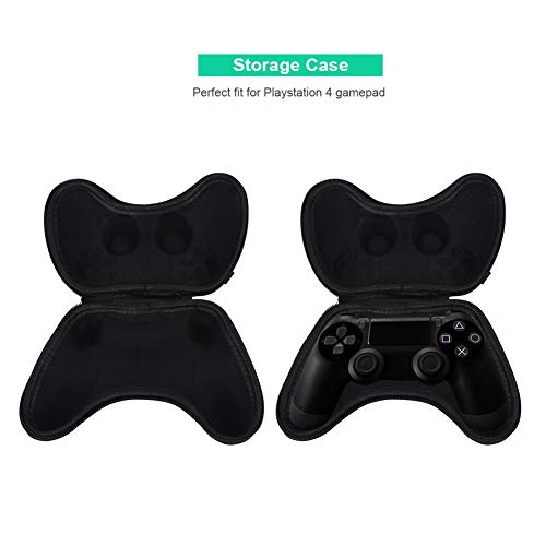 Zerone Carrying Case for , Travel Bag Portable Storage Case for 4 Controller Gamepad, Shockproof (Black) - Image 4