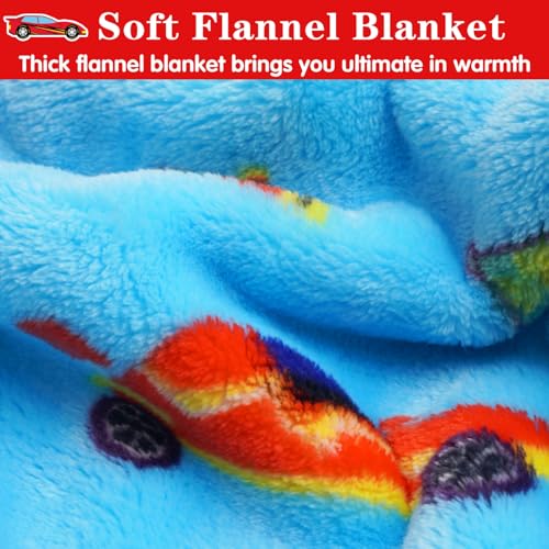 Lukeight Toddler Blanket for Boys and Girls, Plush and Thick Car Blanket Birthday Gifts for Toddler and Baby (Race Cars, 30x40 Inches) - Image 3