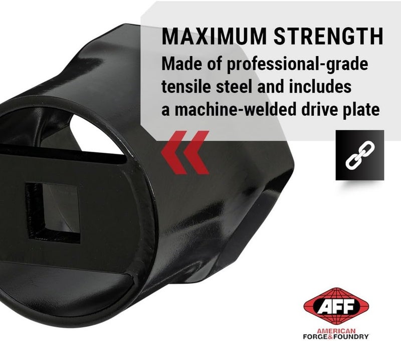 AFF 4-3/8" 6 Point Wheel Bearing Locknut Socket, 3/4" Drive, 18516 - Image 3