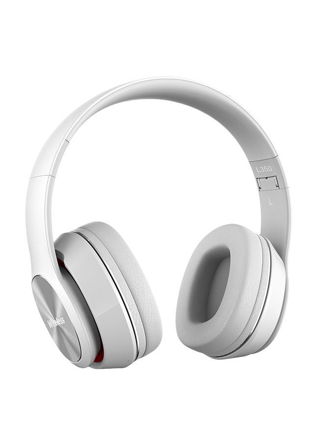 NIBEMINENT Bluetooth Over-Ear Headphones With Mic White - Image 2