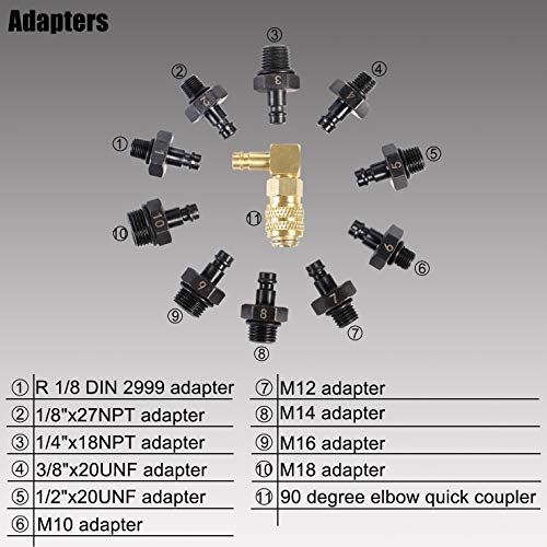 YSTOOL Oil Pressure Tester Kit Professional Oil Pressure Gauge Tool for Engine Diagnostic Test with Hose Adapters and Carry Case for Cars ATVs Trucks Use 0-140psi - Image 4