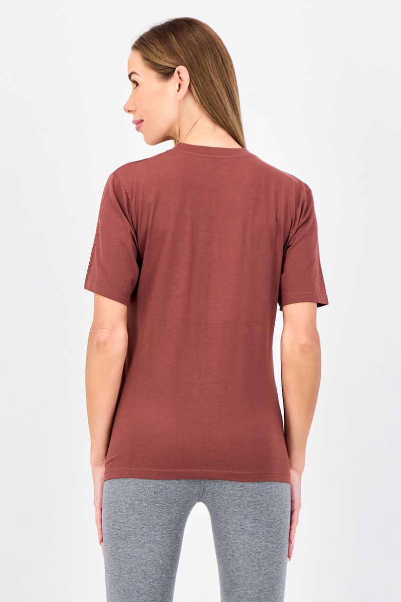 Champion Women Sportswear Fit Short Sleeve Outdoor T-Shirt, Brown - Image 3