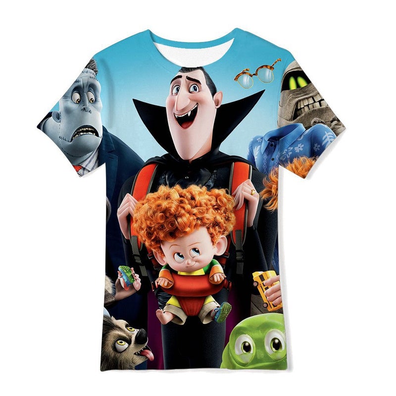 3D Digital Printing Boys And Girls T-Shirts American Drama Anime El Casual Fashion Short-Sleeved Shirts - Image 3