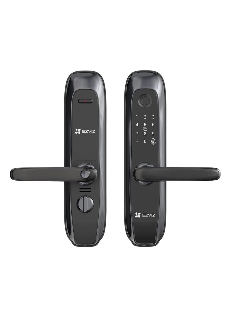 EZVIZ - EZVIZ L2S Smart Fingerprint Lock, Keyless Lock with Four Unlock Methods, Real-Time Mobile Alerts, Built-in Electronic Doorbell, Anti-Tamper Alarm, Low-Battery Warning, Easy User Management - Image 1