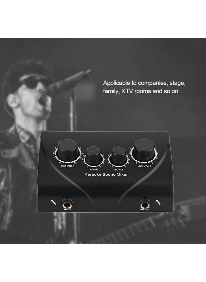 Thoraya Professional Kara OK Dual Microphone Input Mixer Black  - Image 5