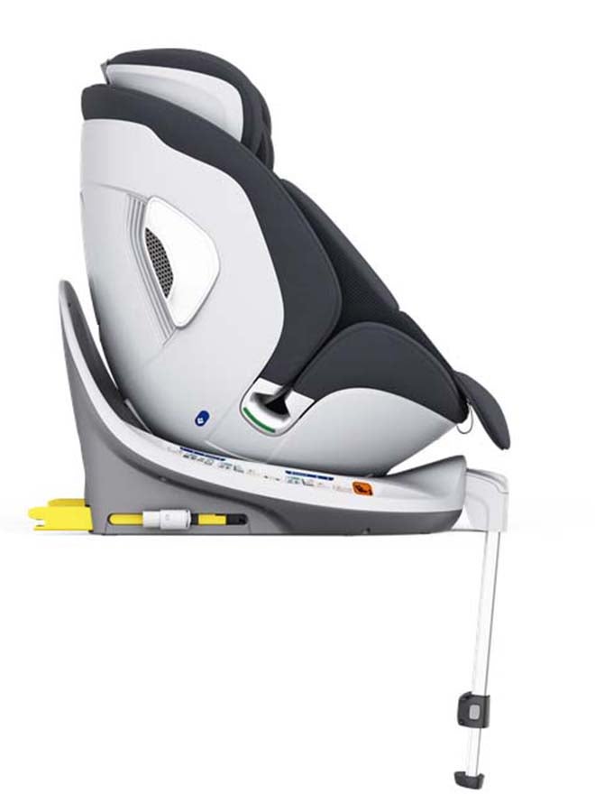 Leclercbaby AURA 360° Rotating i-Size Car Seat with Ventilation & SIPS, 40-150 cm – Dark Grey - Image 4