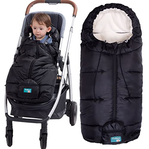Yobee Weatherproof Toddler Footmuff Universal Sleeping Bag for Stroller, Comfortable Warm Temperature Adjustable Safe Bunting Bag, Waterproof Blanket Fit All Stroller - Image 1