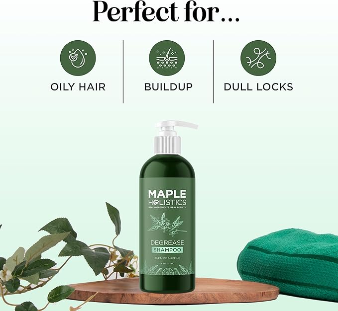 Maple Holistics شامبو بيودين من مابل هوليستكس لنمو الشعر تركيبة BComplex لفقدان الشعر يزيل DHT لشعر أكثر كثافة وامتلاء تركيبة مضادة للقشرة مع زيت الزنك وزيت شجرة الشاي وزيت الجوجوبا وزيت الأركان 8 أوقيات - Image 2