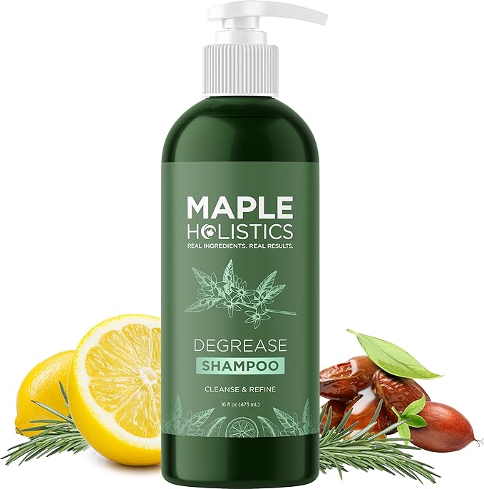 Maple Holistics شامبو بيودين من مابل هوليستكس لنمو الشعر تركيبة BComplex لفقدان الشعر يزيل DHT لشعر أكثر كثافة وامتلاء تركيبة مضادة للقشرة مع زيت الزنك وزيت شجرة الشاي وزيت الجوجوبا وزيت الأركان 8 أوقيات - Image 1