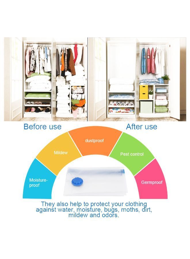 NIBEMINENT Space Saving Storage Bag Clear - Image 2