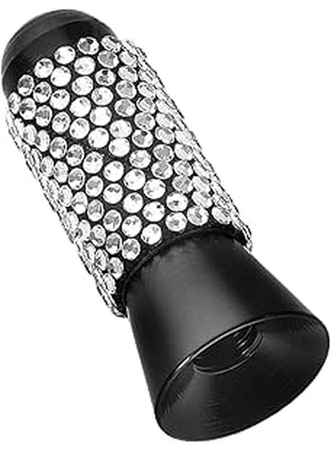Short Universal Car Antenna 3.5cm White Rhinestone Exterior Accessory For Signal - Image 1