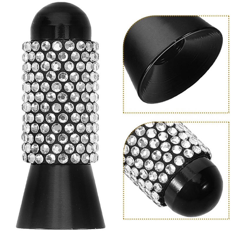Short Universal Car Antenna 3.5cm White Rhinestone Exterior Accessory For Signal - Image 4