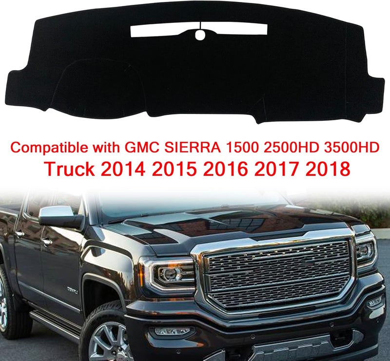 KEEGTBOX غطاء لوحة القيادة KEEGTBOX لسيارات GMC Sierra و Chevy Silverado - Image 3