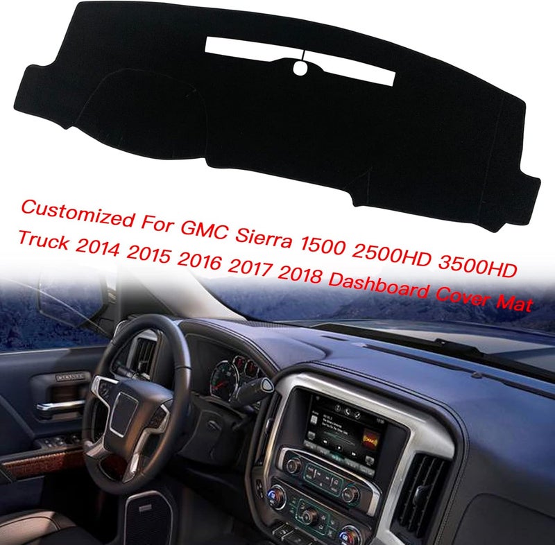 KEEGTBOX غطاء لوحة القيادة KEEGTBOX لسيارات GMC Sierra و Chevy Silverado - Image 2