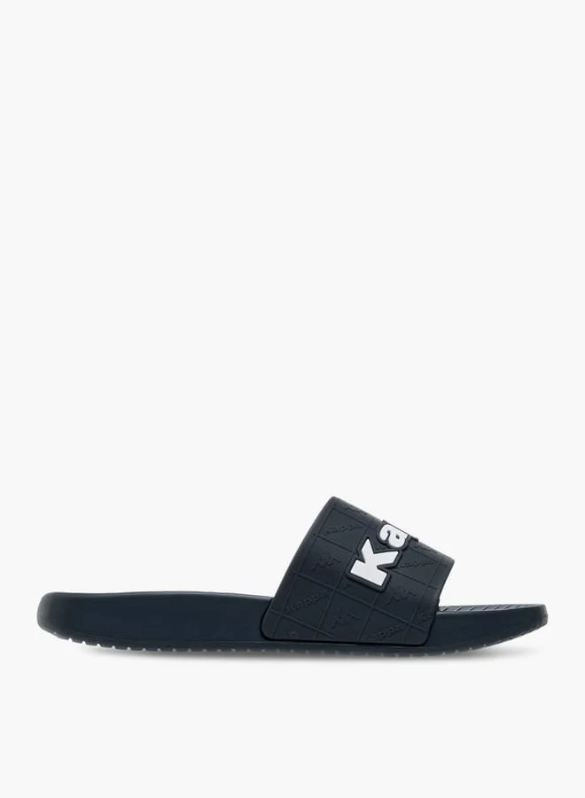 Kappa Boys' Logo Embossed Slip-On Slides