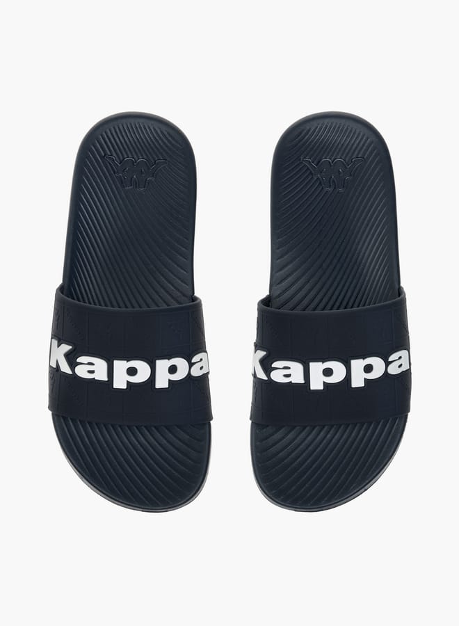 Kappa Boys' Logo Embossed Slip-On Slides - Image 2