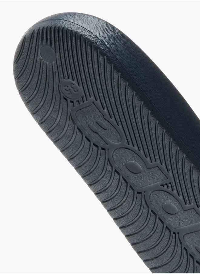 كابا Boys' Logo Embossed Slip-On Slides