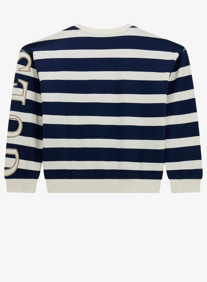 GUESS Kids Graphic Crew Neck Sweatshirt - Image 2