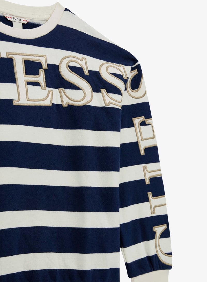 GUESS Kids Graphic Crew Neck Sweatshirt - Image 3