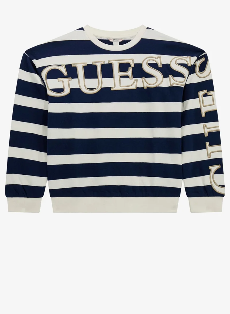 GUESS Kids Graphic Crew Neck Sweatshirt