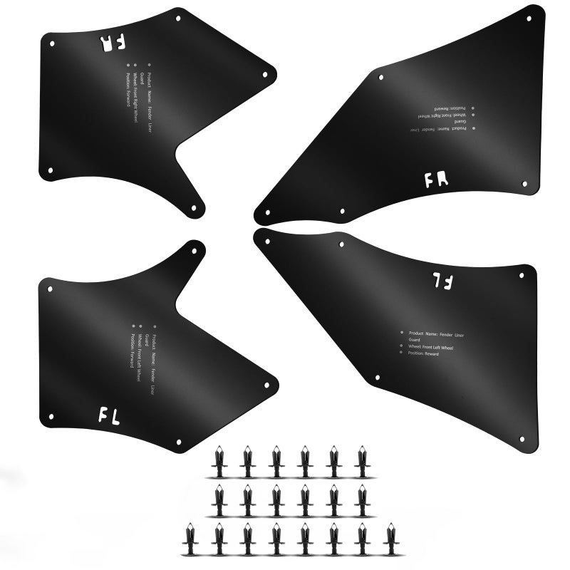 JIANKUN Front Left Right Inner Fender Liner Splash Guard Replacement for Toyota Tacoma 20052020 OE Style PVC Mud Shield - Image 2