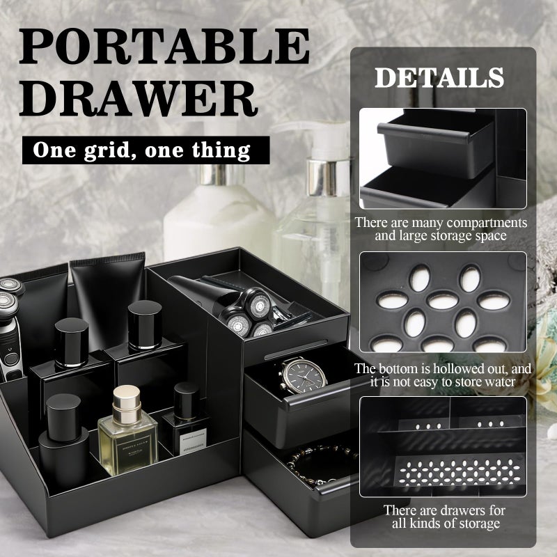 ZOCONE Cologne Organizer for Men, Perfume Stand Organizer, Dresser and Bathroom Organizers Countertop, Perfume Organizers for Mens Room Decor, Mens Bathroom Organizers and Storage, Cologne Shelf - Image 5
