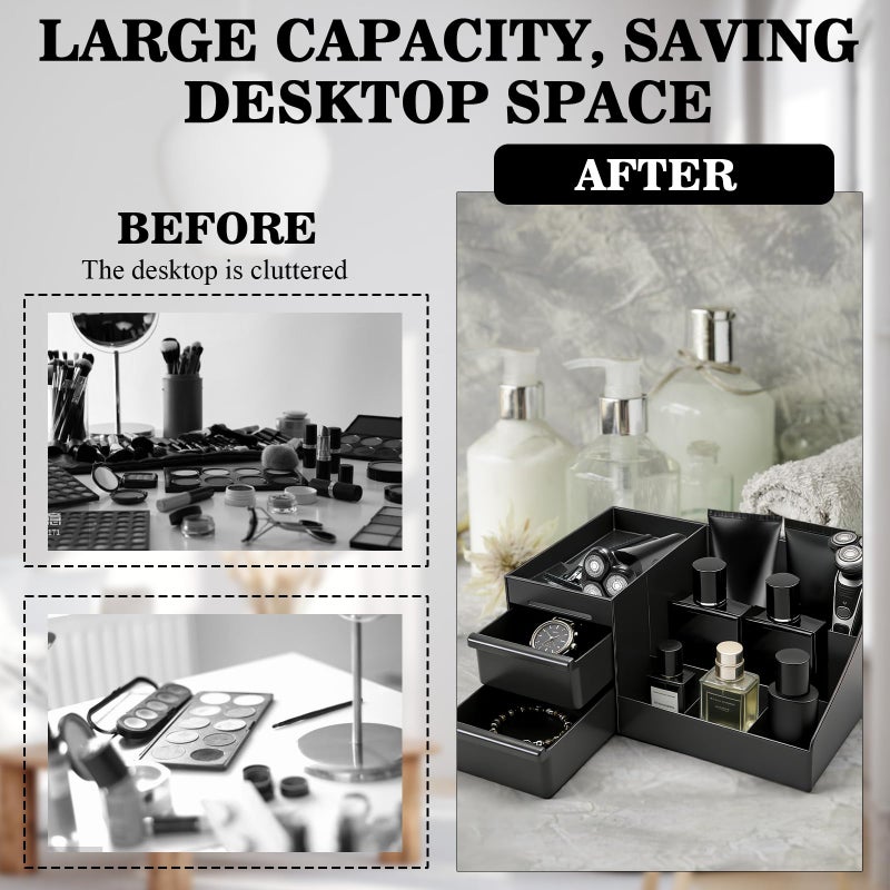 ZOCONE Cologne Organizer for Men, Perfume Stand Organizer, Dresser and Bathroom Organizers Countertop, Perfume Organizers for Mens Room Decor, Mens Bathroom Organizers and Storage, Cologne Shelf - Image 4
