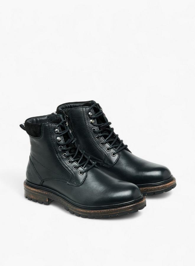 لي كوبر أحذية الكاحل الرجالية الجلدية المبطنة - Image 2