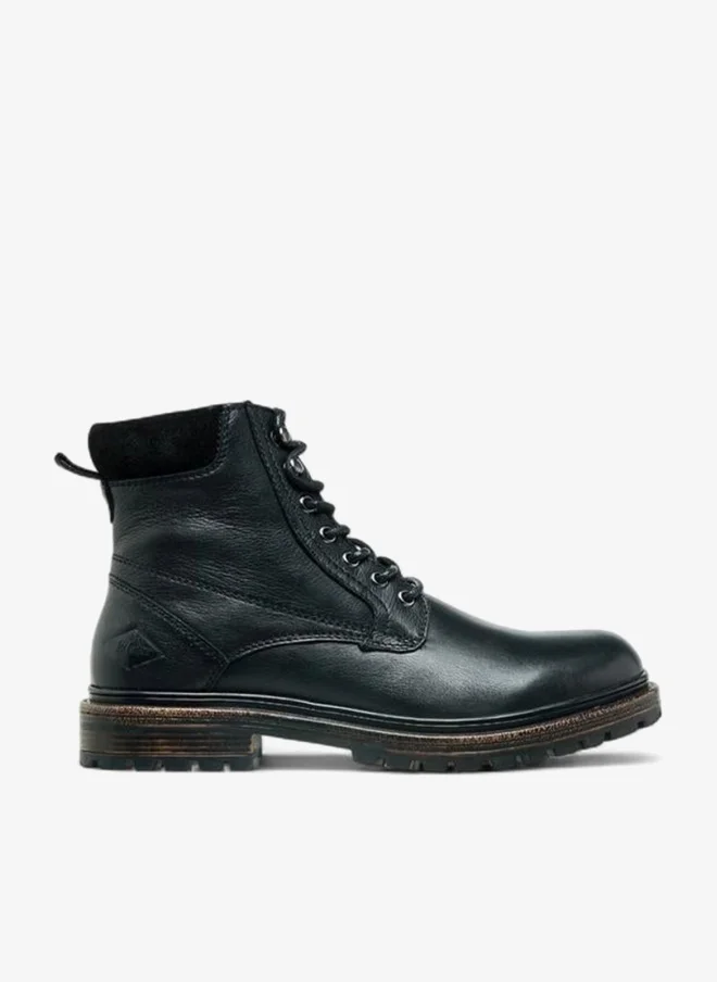 Lee Cooper Men Leather Panelled Ankle Boots