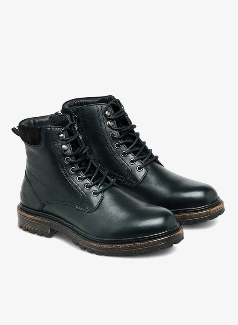 Lee Cooper Men Leather Panelled Ankle Boots